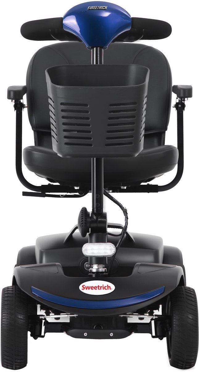 Elektrische 4-Rad Outdoor-Mobilitätsroller - 300W Motor - 360° Draaibare Luxezitplaats - Verstelbare Armleuningen & Zithoogte (4122312324820)