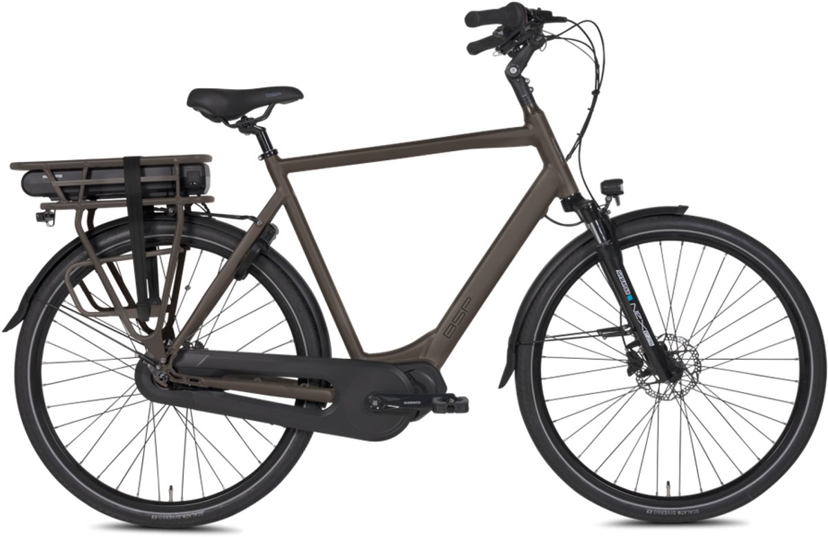 Popal Boozz Men Elektrische fiets Heren fiets - E- bike - L 61 cm - Dark Oak Bruin (8715105230314)