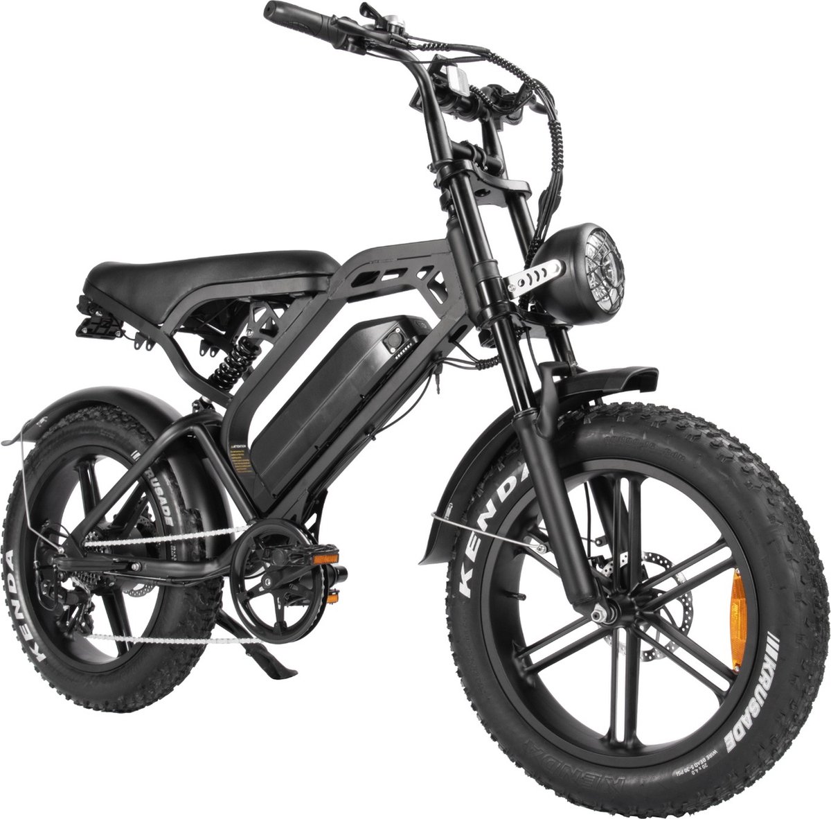 V20 PRO - Fatbike - 250W - 15Ah -Hydraulische Remmen - Incl. Edge kettingslot - Voetsteuntjes - Zwart (8720648190674)