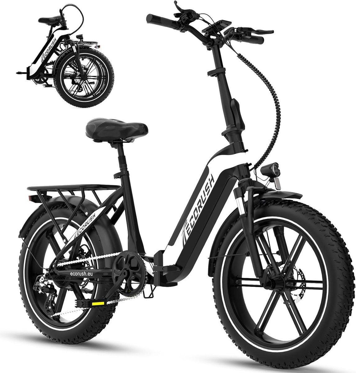 ECORUSH R2 E-bike - fat tire elektrische fiets - 20 inch - 10.4Ah - 250W (8721082807944)