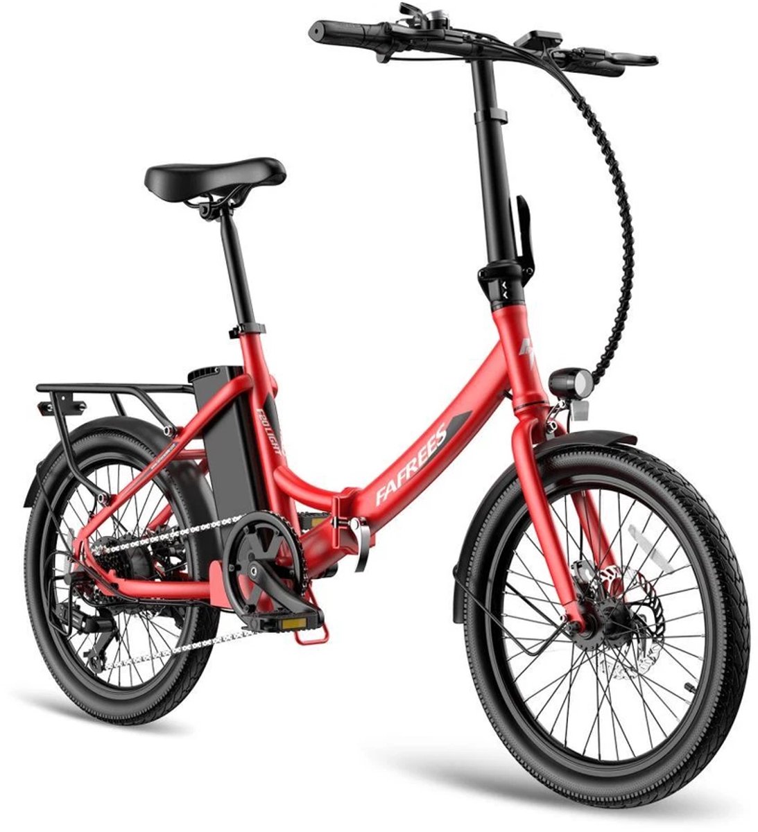 Fafrees 20 inch Elektrische fiets(155-195 cm), Elektrische vouwfietsen, e-bike, 250 W motor, 16,75 Ah accu, 35 N.M draaimoment, E-mountainbike, 25 km/u, bereik tot 130 km , Waterdicht IPX4, Pedelec vouwfiets met 7 versnellingen (0132691671686)