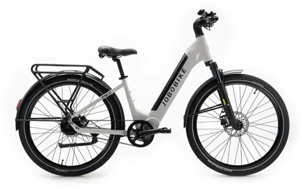 JOBOBIKE Dyno GT Elektrische Fiets- E-bike - Lage Instap - 27.5 Inch - 250W Motor - 90 km Actieradius - Carbon Riemaandrijving - Hydraulische Schijfremmen - Grijs (8721206518114)