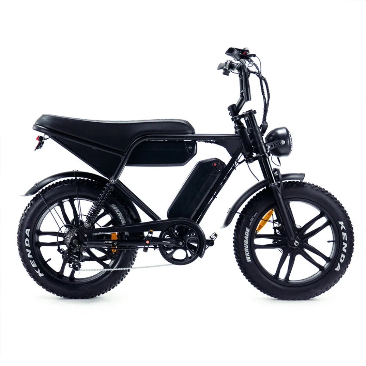 OUXI V8 Pro Max Elektrische Fatbike - Dubbele Achtervering - Ingebouwd Alarmsystseem - 20 Inch - 250W Motor - 7 Versnellingen - 120 km Actieradius - Hydraulische Schijfremmen - Zwart (6152307424400)