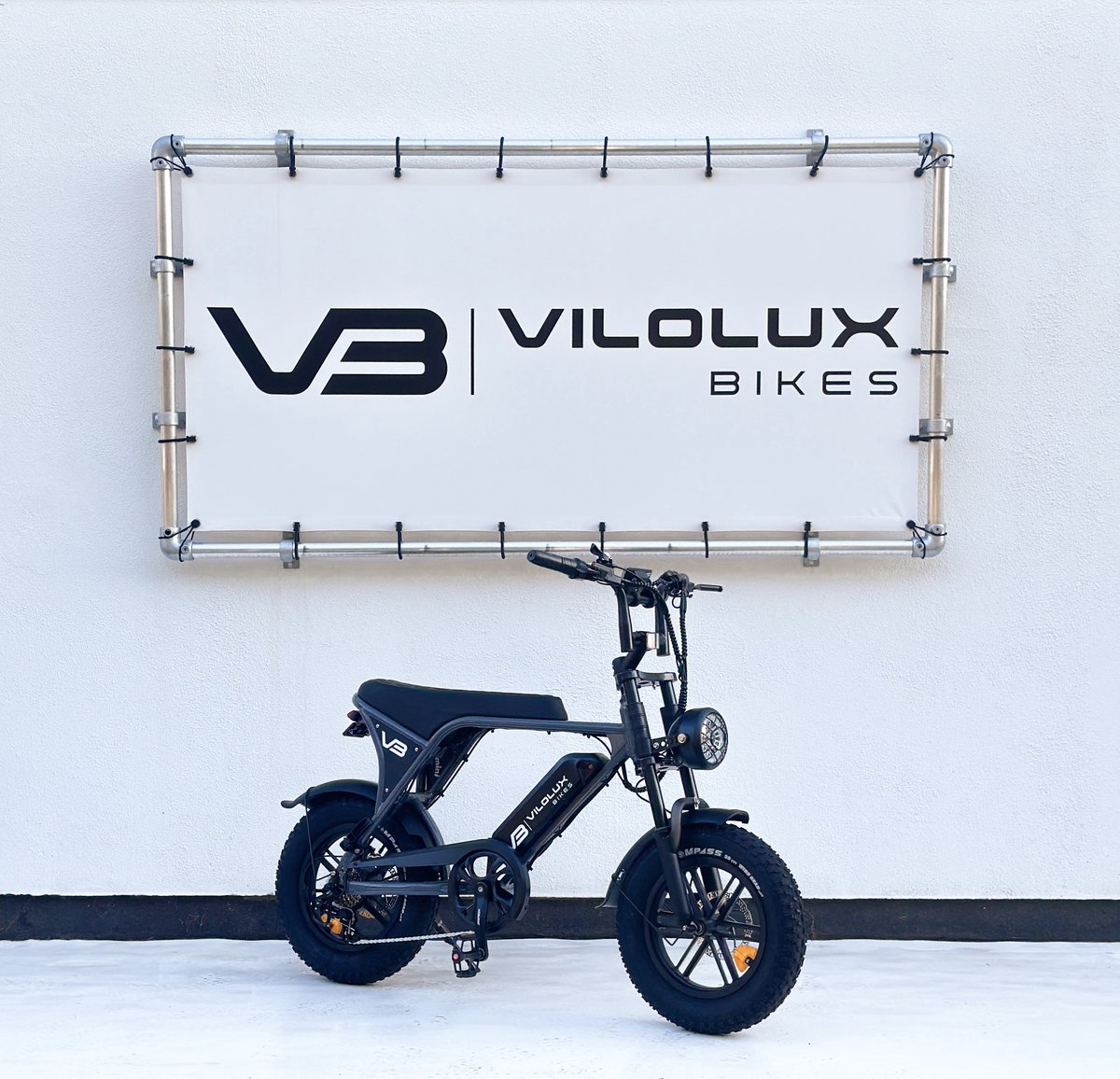 Vilolux® Fatbike electrisch - Fatbike C80 Mini - 2025 Model - Legaal - Rijklaar geleverd - 16 inch - Niet opvoerbare fatbikes - 2 Jaar garantie - Hydraulische remmen - Alarm - Dark Grey (8721246491019)