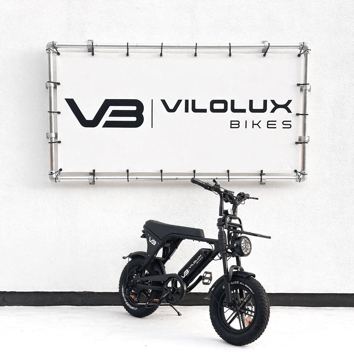 Vilolux® Fatbike electrisch - Fatbike C80 Mini - voorrek - 2025 Model - Legaal - Rijklaar geleverd - 16 inch - Niet opvoerbare fatbikes - 2 Jaar garantie - Hydraulische remmen - Alarm - Zwart (8721246491026)