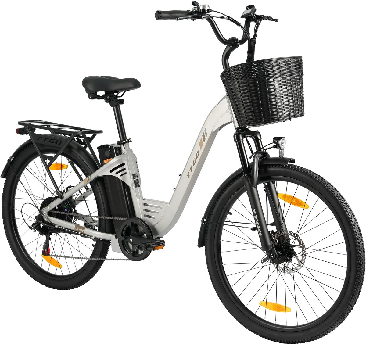 Elektrische Fiets TTGO C2 Pro - 250W Motor - 36V 18Ah Accu - Bereik 80-120km - 26