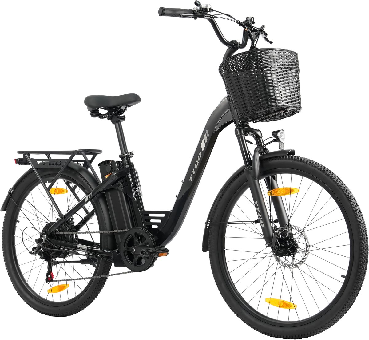 Elektrische Fiets TTGO C2 Pro - 250W Motor - 36V 18Ah Accu - Bereik 80-120km - 26