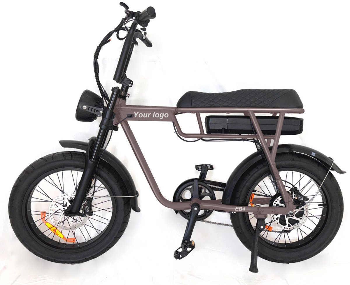 FATVOLT EB2 Fatbike - 20 inch - 250W motor - 80 km actieradius - coffee brown (8720892927217)