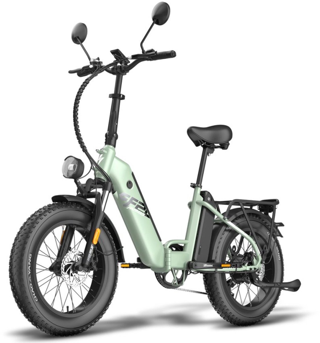 Fafrees FF20 Polar Fatbike E-Bike voor heren & dames - 20 inch vouwfiets - 48V 12Ah*2 accu - 65N.m motor - 150kg draagvermogen - 170KM - bereikelektrische fatbikes Toegestaan voor kentekenregistratieElektrische Fiets - Groente (0132691671655)