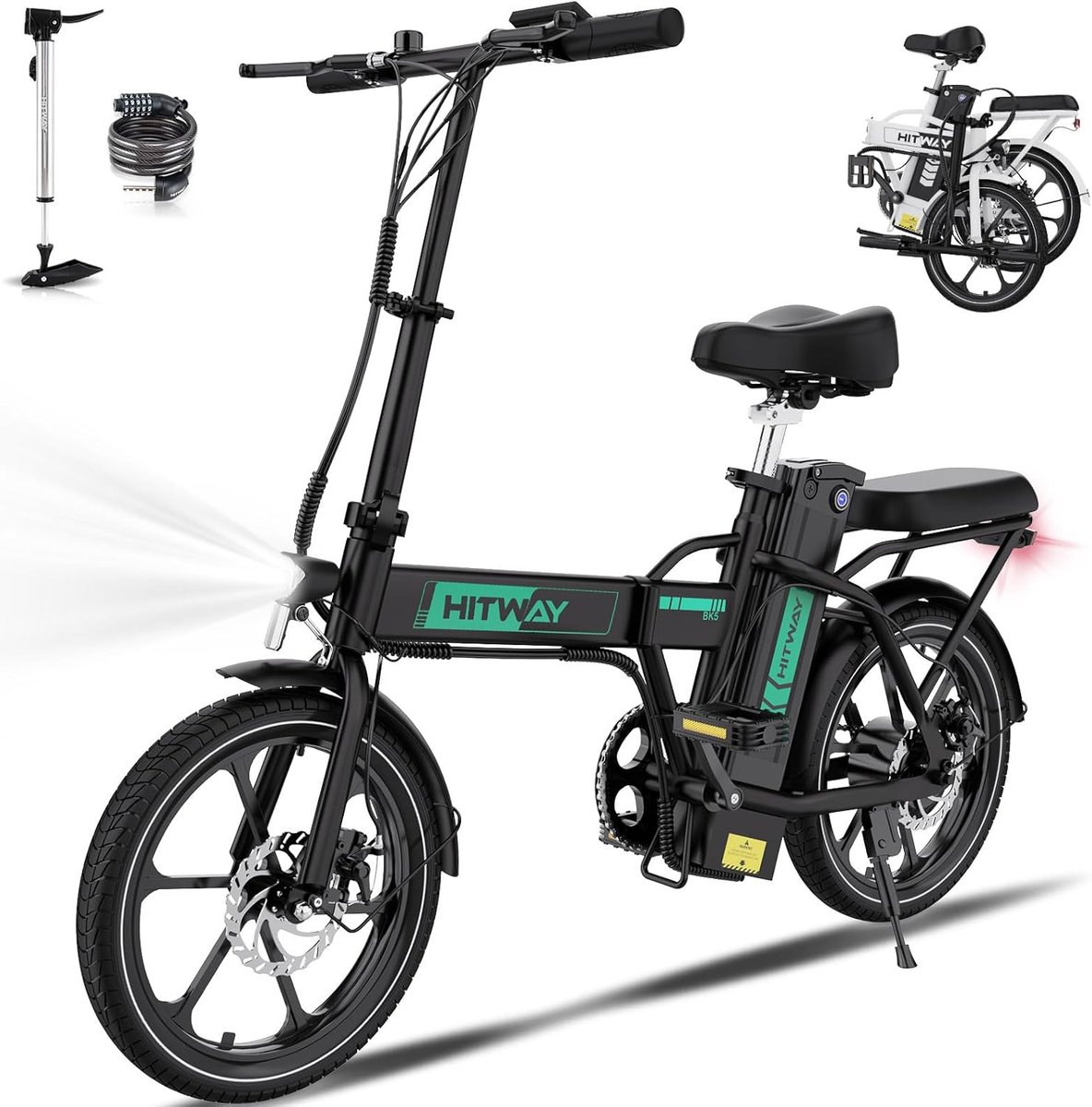Hitway BK5S elektrische fiets - opvouwbaar - 16 inch - 36V 10.4Ah battery (8711551987451)