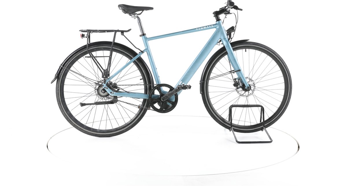 TENWAYS CGO 600 City E-Bike Top Elektrofahrrad Akku 252Wh Fahrrad 28" blue Pro (4070466104419)