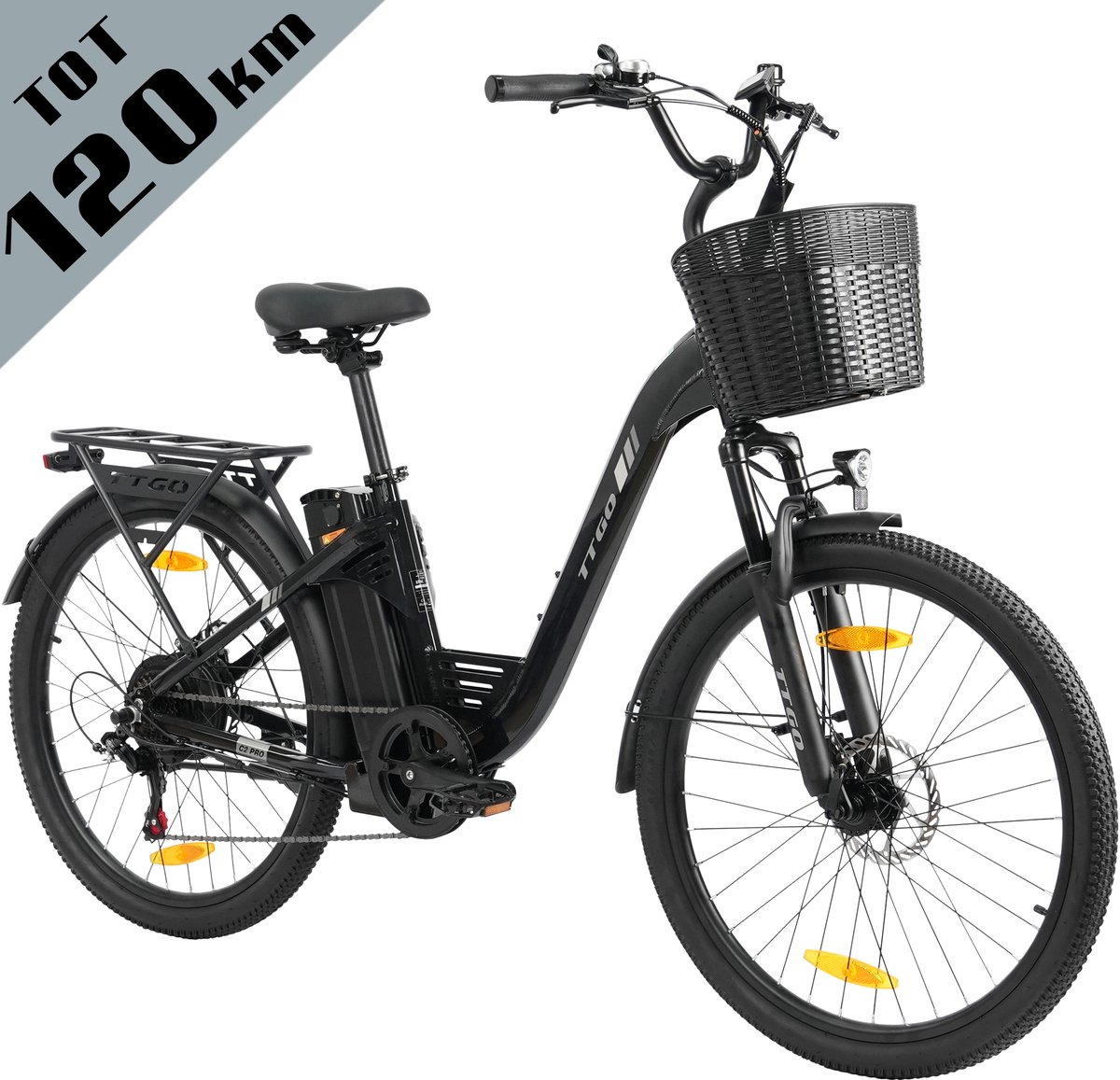 TTGO Elektrische Fiets - Tot 120 km Actieradius - 18Ah Accu - 26