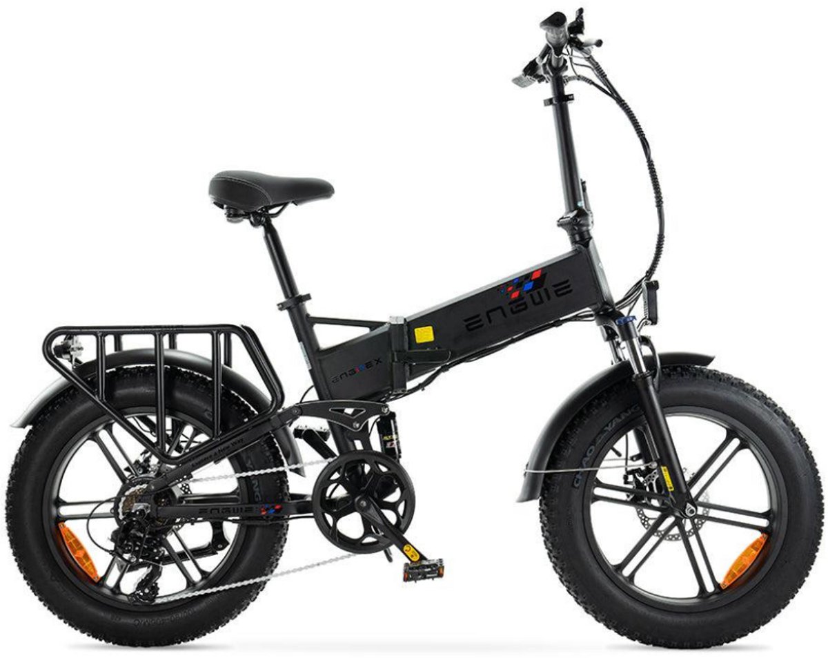 ENGWE Engine X Elektrische Vouwfiets - Fatbike - 20 Inch - 250W Motor - 7 Versnellingen - 100 km Actieradius - Mechanische Schijfremmen - Zwart (6152300280218)