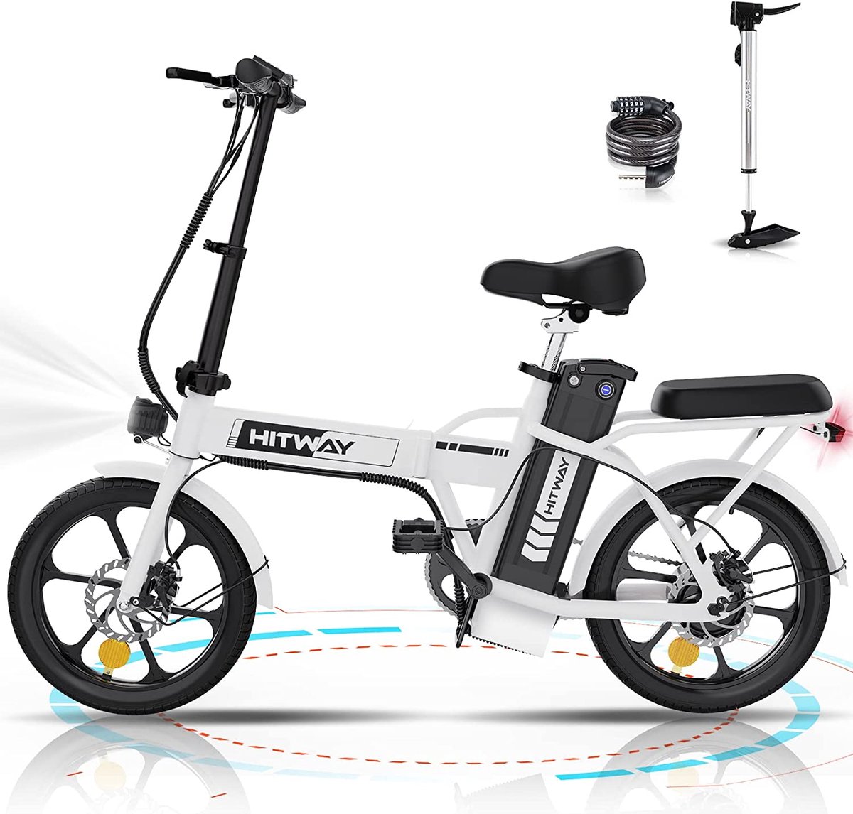 Elektrische Fiets Hitway BK5 - Opvouwbare E-bike - 16 inch - 250W Motor (0770651511179)