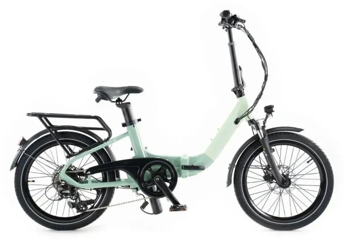 JOBOBIKE Ace Pro Elektrische Vouwfiets - Lage Instap - 20 Inch - 250W Motor - 7 Versnellingen - 50 km Actieradius - Hydraulische Schijfremmen - Groen (8721206515342)
