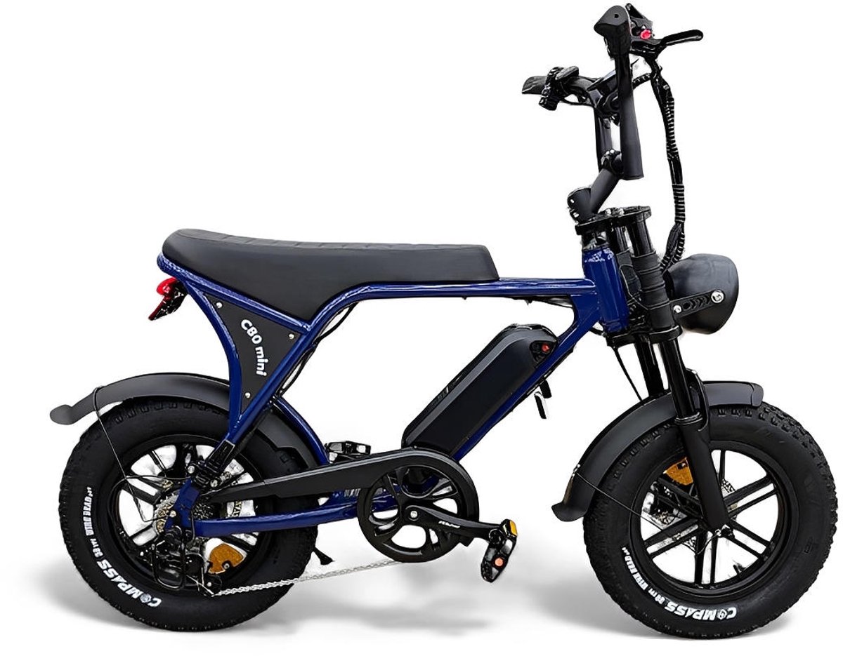 Ouxi C80 Mini Fatbike Donkerblauw (8785307443201)