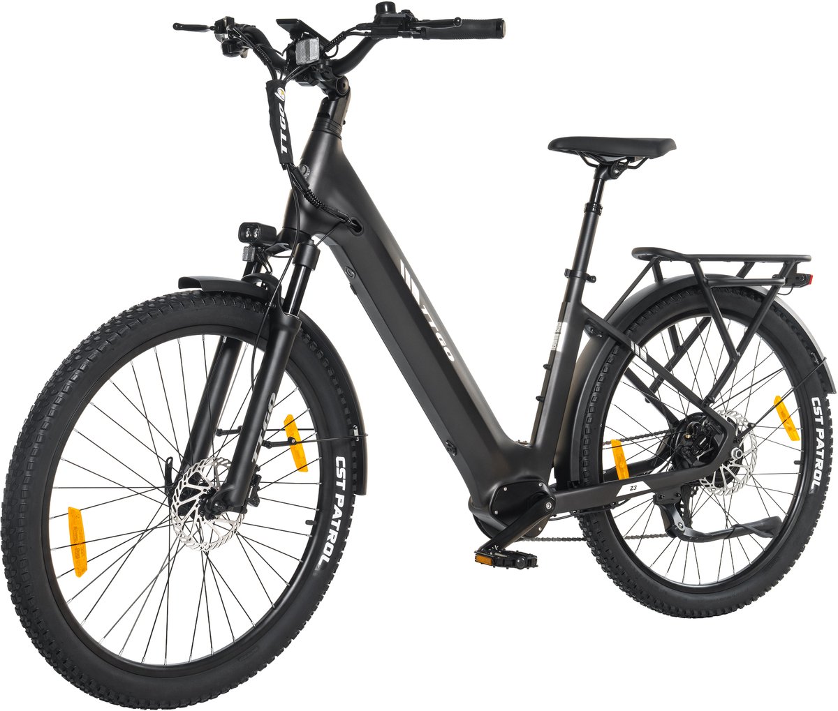 TTGO Z3 Elektrische Fiets - 250W Motor - 48V15Ah Accu - 27.5 Inch Banden - Max Snelheid 25km/u - Max Bereik 110-120km - Shimano 7 Versnellingen - Grijs (9331522126529)