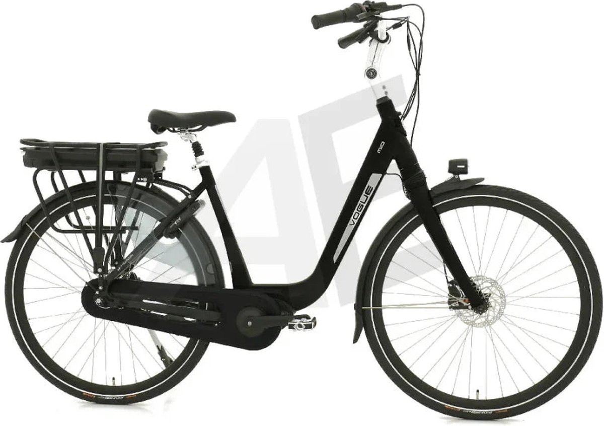 Vogue Mio 8SP Elektrische Fiets E-bike met Hydraulische Remmen 13Ah 36V 468Wh 51cm - Glans Zwart (8785307445403)