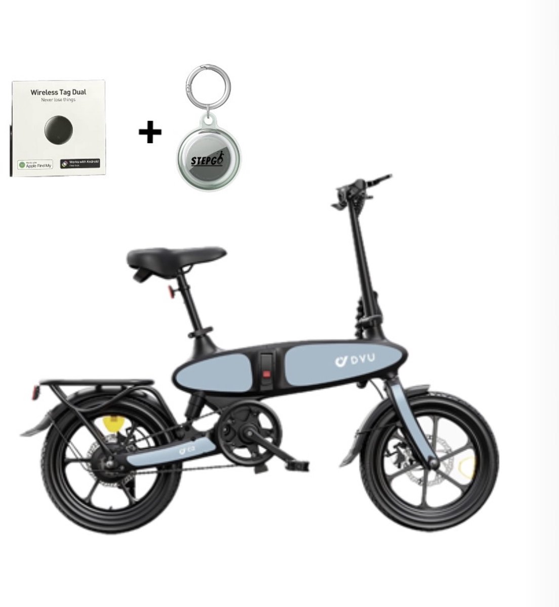 elektrische fiets - vouwfiets - opvouwbaar - C2 dyu - inclusief tracker traceer systeem (8721325275516)
