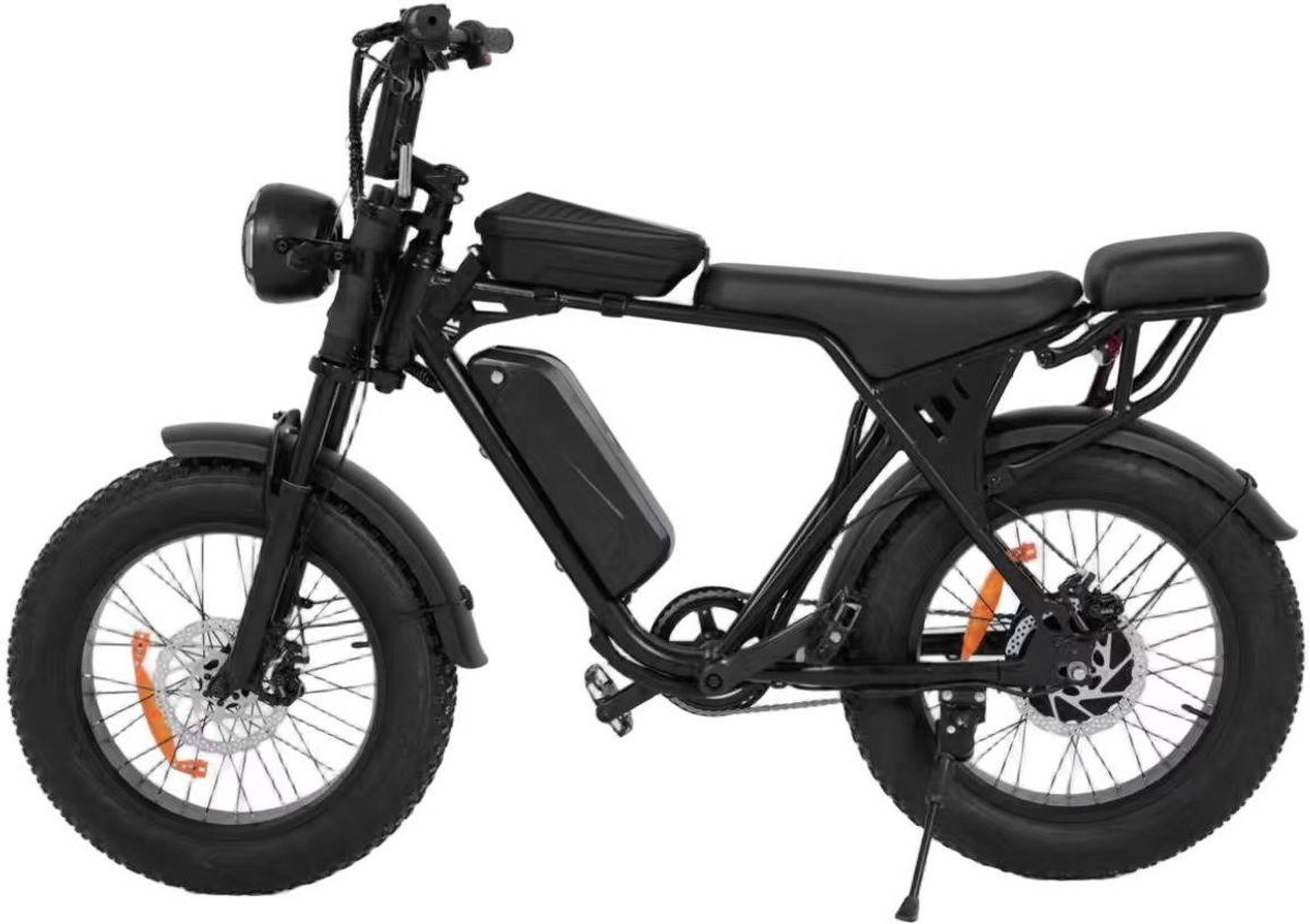 Aairsk Elektrische Fiets 20 inch - EU 250W (50-80km actieradius) - 48V 15Ah accu - 25 km/u ondersteuning - NFC start - Volledig voorgemonteerd, direct klaar voor gebruik - Zwart (6978283815342)